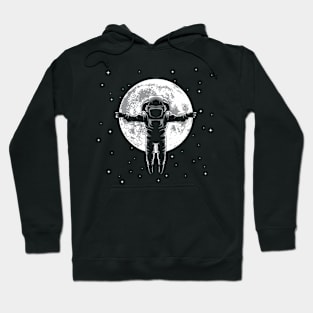 Astronaut on the moon Hoodie